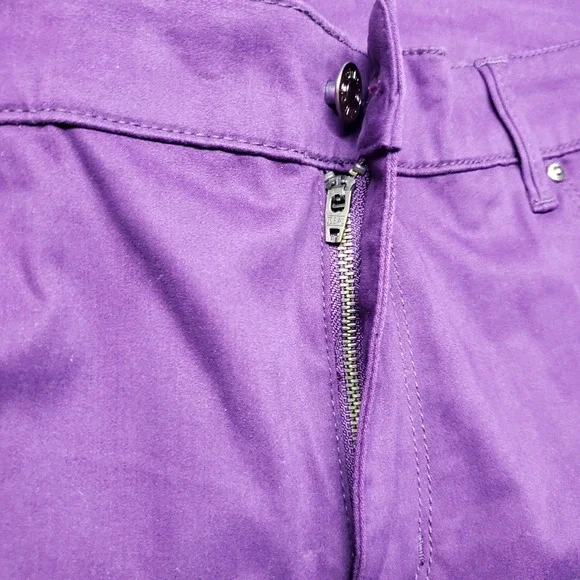 Chicos Jeggings Womens 2.5P Purple Comfort Fit Denim Pants Jeans Casual Stretch - Picture 6 of 16